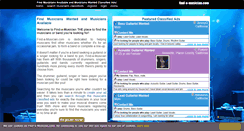 Desktop Screenshot of find-a-musician.com